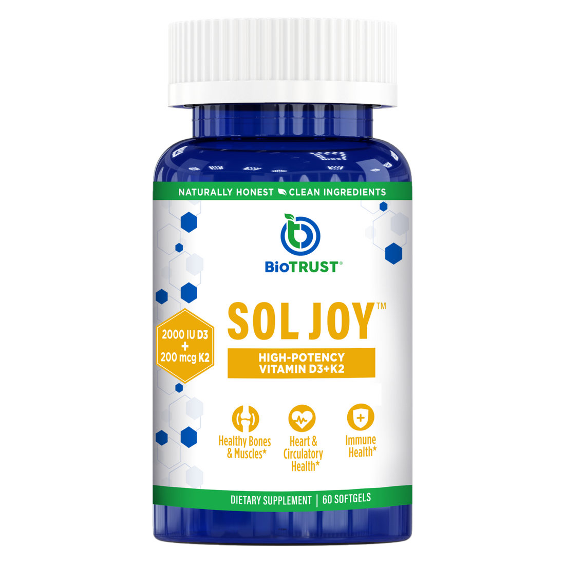 SOL JOY™ — HIGH-POTENCY VITAMIN D3 + K2 SUPPLEMENT