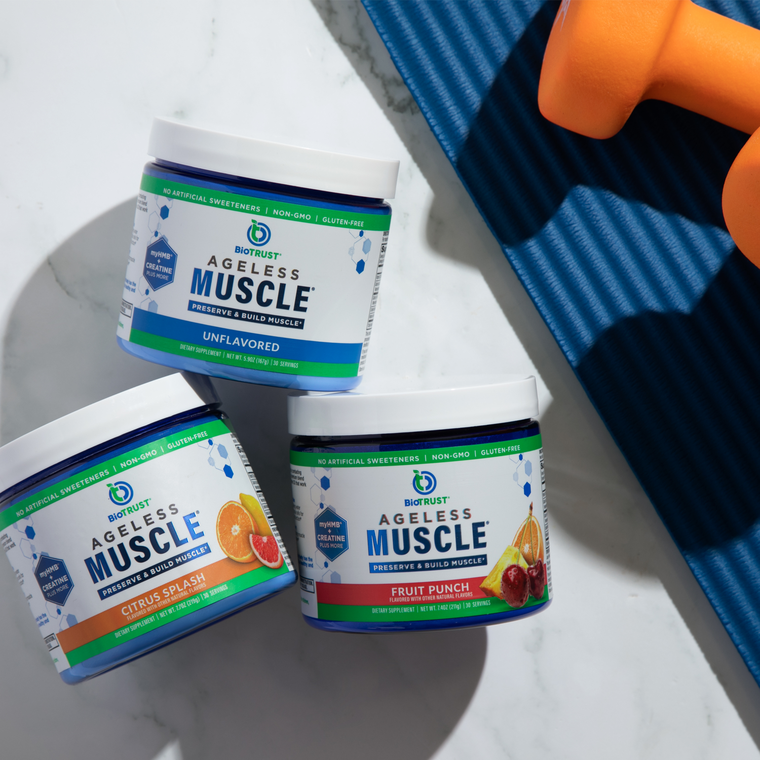 Man drinking supplement