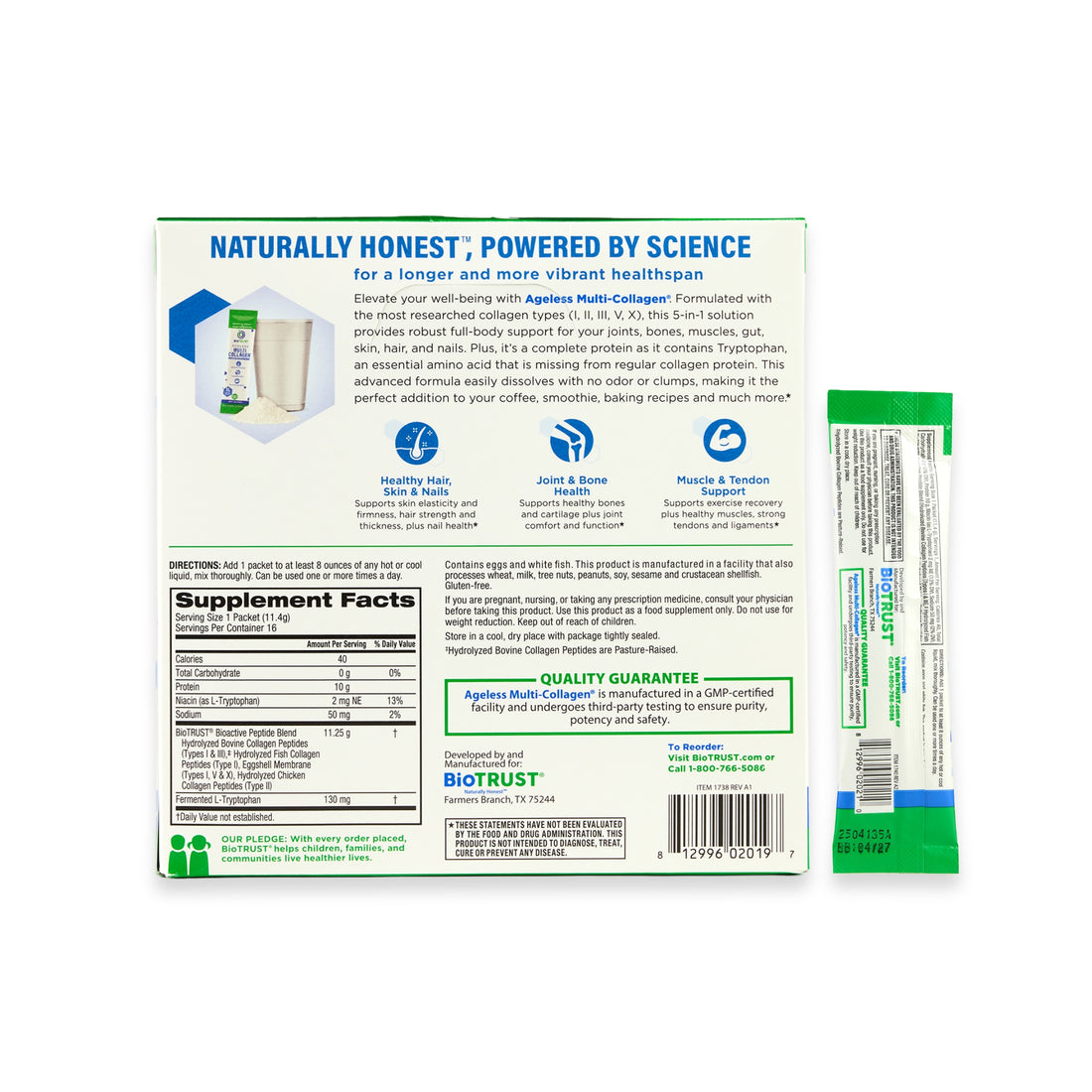 Ageless Multi Collagen® Protein Powder Stick Packs - Image 5 of 5