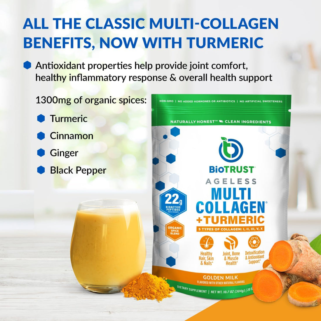 Ageless Multi-Collagen® + Turmeric — Golden Milk Flavor - Image 5 of 7