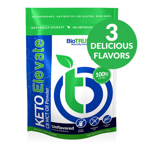 MCT Oil Powder – Unflavored Keto Powder (3 Delicious Flavors)