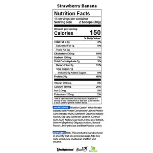 BioTRUST Low Carb Strawberry Banana Nutrition Facts